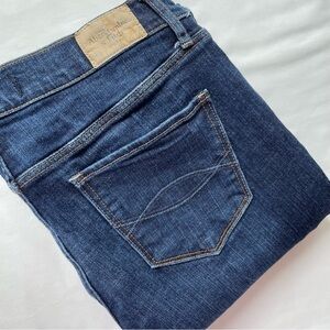 Y2K Abercrombie & Fitch Madison Perfect Stretch Boot Cut Dark Wash Jeans 28/35